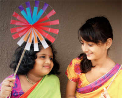 Mirror loves: Mini kitsch sarees for kids