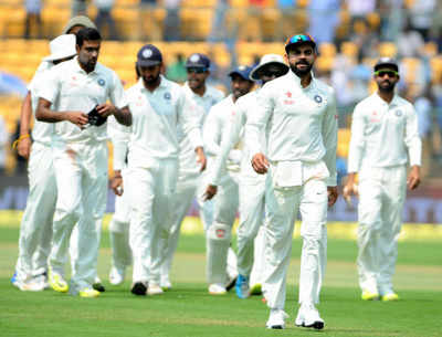 Virat Kohli's Team India gets a rousing reception at Hotel after special win