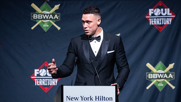 Aaron Judge makes history with third MVP win at BBWAA ceremony