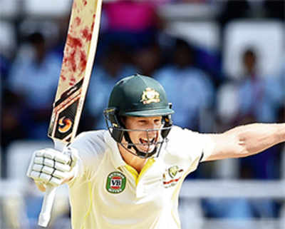 Veteran Voges marks debut with ton