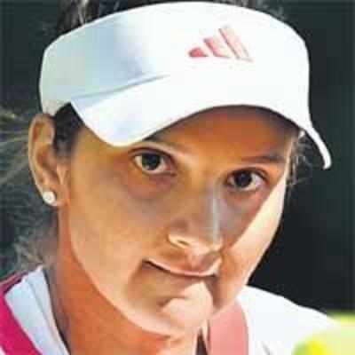 Sania out of doubles