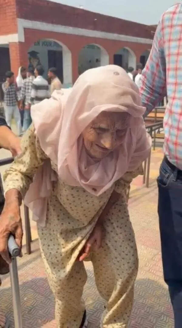 Elderly defy age constraints to vote