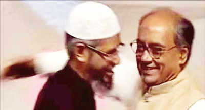 BJP targets Diggy over 2012 video with Naik