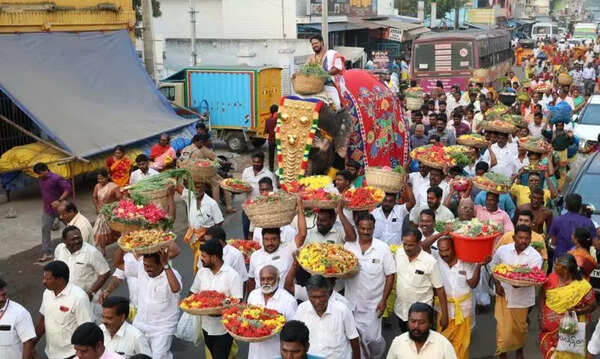 Samayapuram poocharithal festival begins