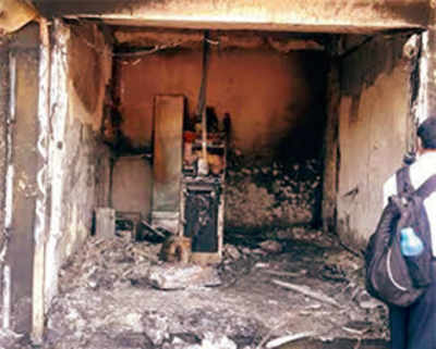 SBI ATM, containing Rs 6 lakh, goes up in flames, no foul play