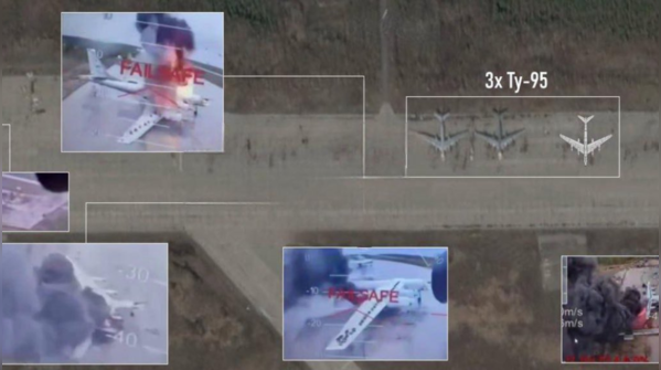 Strategic bombers hit