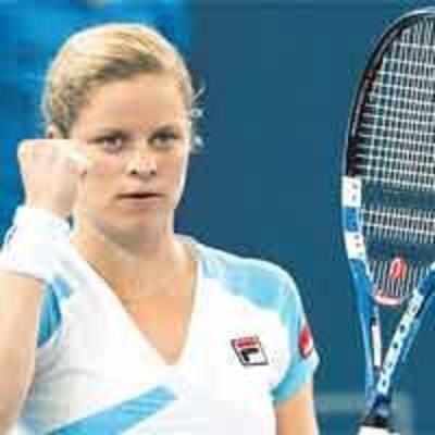 Clijsters sets up Henin final in Brisbane