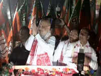 NDA will win 90 Assam seats: Shah at Guwahati roadshow