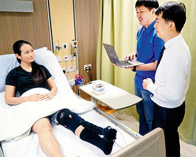 Robotic sock reduces deep vein thrombosis