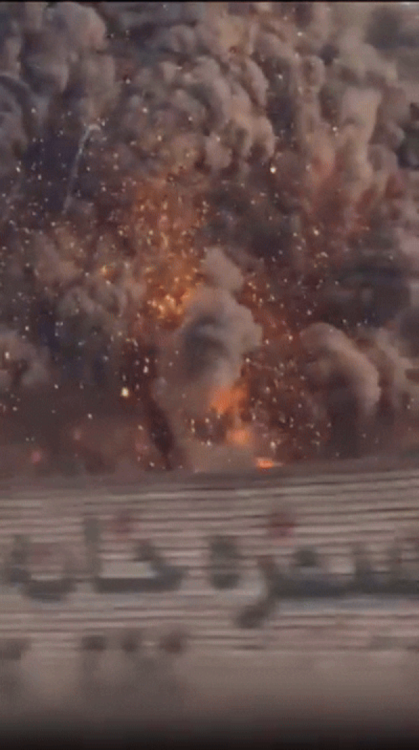 Fire and smoke billow across sky: Video shows aftermath of US strike on Iran's Isfahan ammunition depot