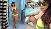 Minissha Lamba makes a major style statement in a yellow two-piece bikini 