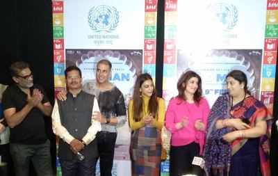 Padman’s special screening hosted for NGOs with Smriti Irani and Yuri Afanasiev, UN Resident Coordinator in India