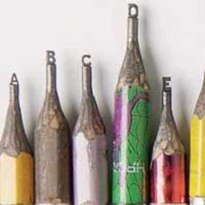 Making a point: incredible art carved from pencil lead