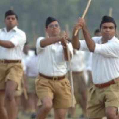 RSS protest against 'alleged Hindu terror'