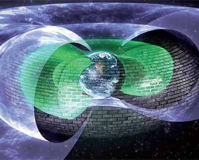 Earth protected by invisible force field