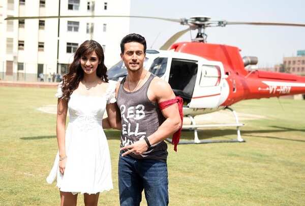Tiger Shroff and Disha Patani ride a chopper to Greater Noida college, dance to ‘Mundian To Bach Ke’