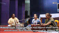 Rabindranath Tagore and Kabi Kazi Nazrul Islam's birth anniversaries were recently organised in  Nagpur 