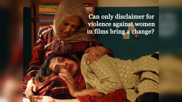 Can only disclaimer for violence against women in films bring a change?