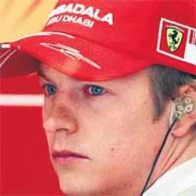 Kimi shows Ferrari's pace