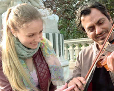 Nawazuddin Siddiqui shoots for a music video in Mozart's city