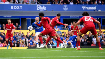 portugisisk Giftig procent Everton vs Liverpool Highlights, Premier League 2022-23: Everton, Liverpool  play out a 0-0 draw at Goodison Park - The Times of India