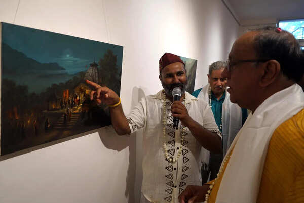 Art work at exhibition a tribute to Himalaya