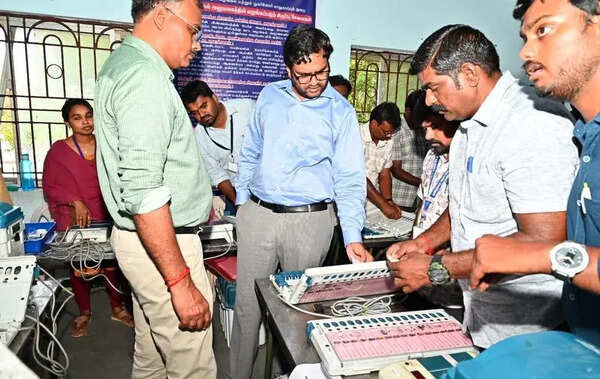 Candidate names and symbols being loaded into EVMs