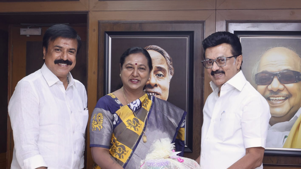 DMDK joins DMK-led alliance for Tamil Nadu polls; Premallatha Vijayakant meets Stalin
