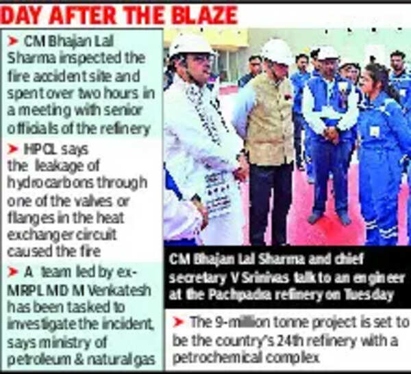 CM, NIA team visits Pachpadra refinery; petroleum ministry orders probe