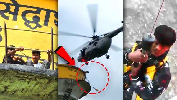 IAF chopper brings down 2 teens stranded overnight on water tank