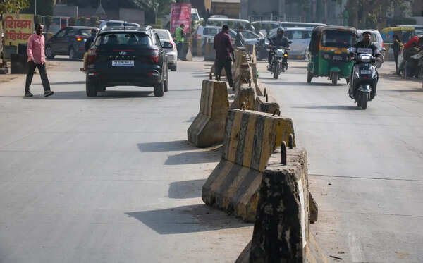Rains a month away, damaged jersey barriers cleared in push for safety in Gurgaon
