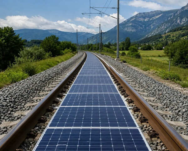 Trains in Switzerland are now running over solar panels in a world-first clean energy test