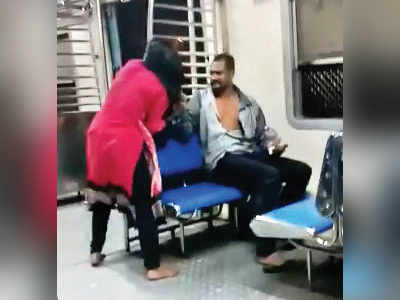 Man arrested for assaulting woman on moving train