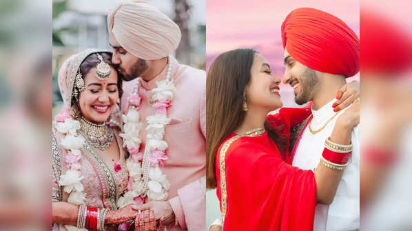Neha Kakkar and Rohanpreet Singh celebrate first wedding anniversary; see pics of their adorable and memorable moments together