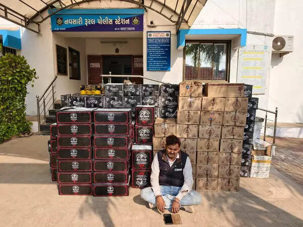 Booze worth 38L seized in Navsari