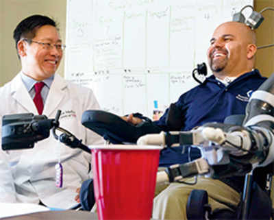 Brain-reading implant controls robotic limb
