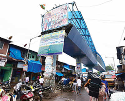 Half-built Dharavi skywalk shatters traffic-ease hope