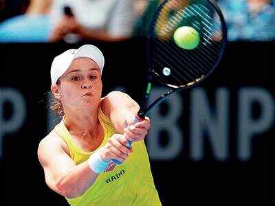 Barty bagels Garcia to even Fed Cup final