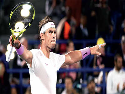 Rafael Nadal becomes first player to win five Mubadala World Tennis Championships