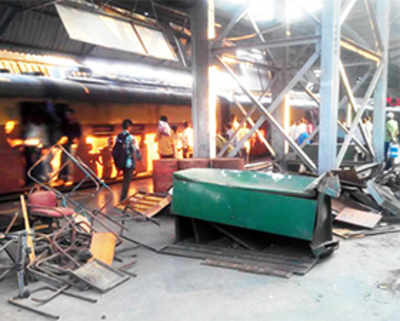 Old furniture, scrap land on platforms as railway comes clean