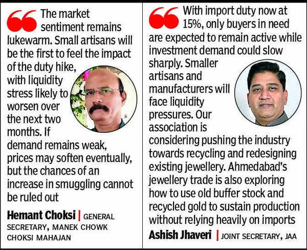Gold duty hike triggers liquidity, job concerns in jewellery sector