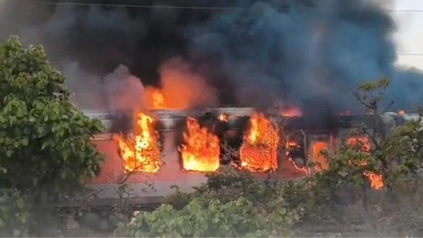 After Rajdhani Express blaze, relief vehicle rushing to spot flips into gorge in MP; several railway workers injured
