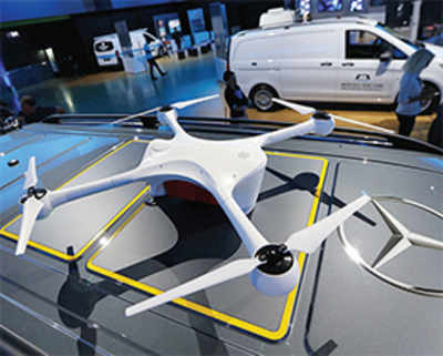 Mercedes equips delivery vans with robotic drones