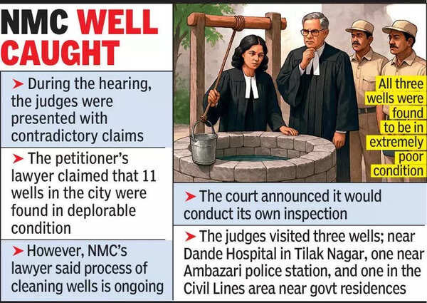 HC judges visit 3 public wells at 15min notice: NMC cleanliness claims fall flat