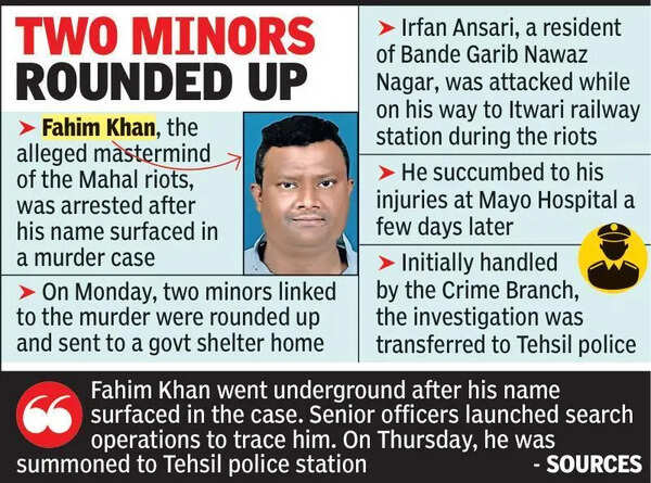 Fahim Khan arrested for murder during last year’s Mahal riots