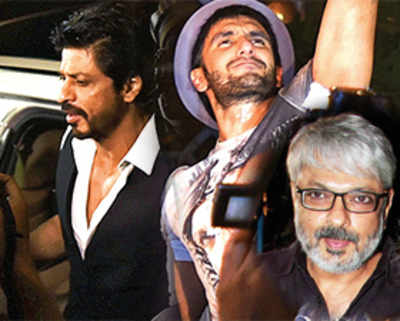Ranveer and SRK do the victory dance for SLB