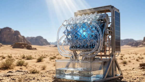 This new crystalline technology uses sunlight to turn air into drinking water in the world’s driest places