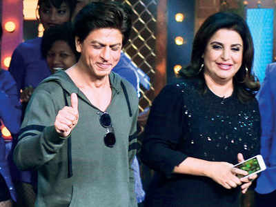 Shah Rukh Khan surprises Farah Khan on the first day of Lip Sing Battle shoot