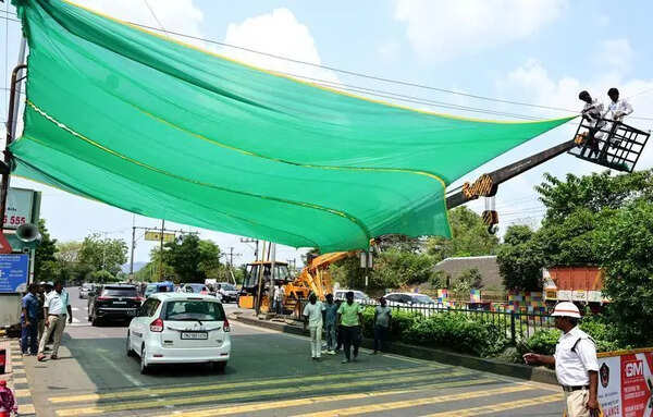 Vijayawada motorists face heat stress at traffic junctions due to missing shade nets