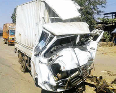 Two dead as bakery van collides with chemical tanker
